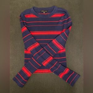 Striped Kendall & Kylie Long Sleeve || Size M